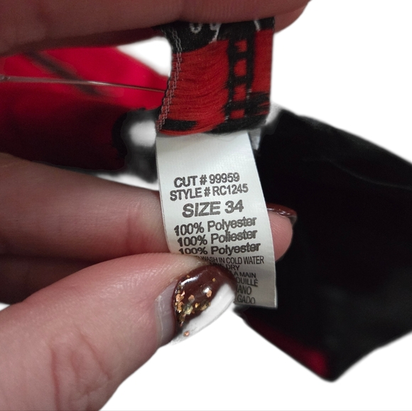 Lovers Lane Lingerie Corset Red Black Size 34 Satin Zipper - Picture 3 of 4